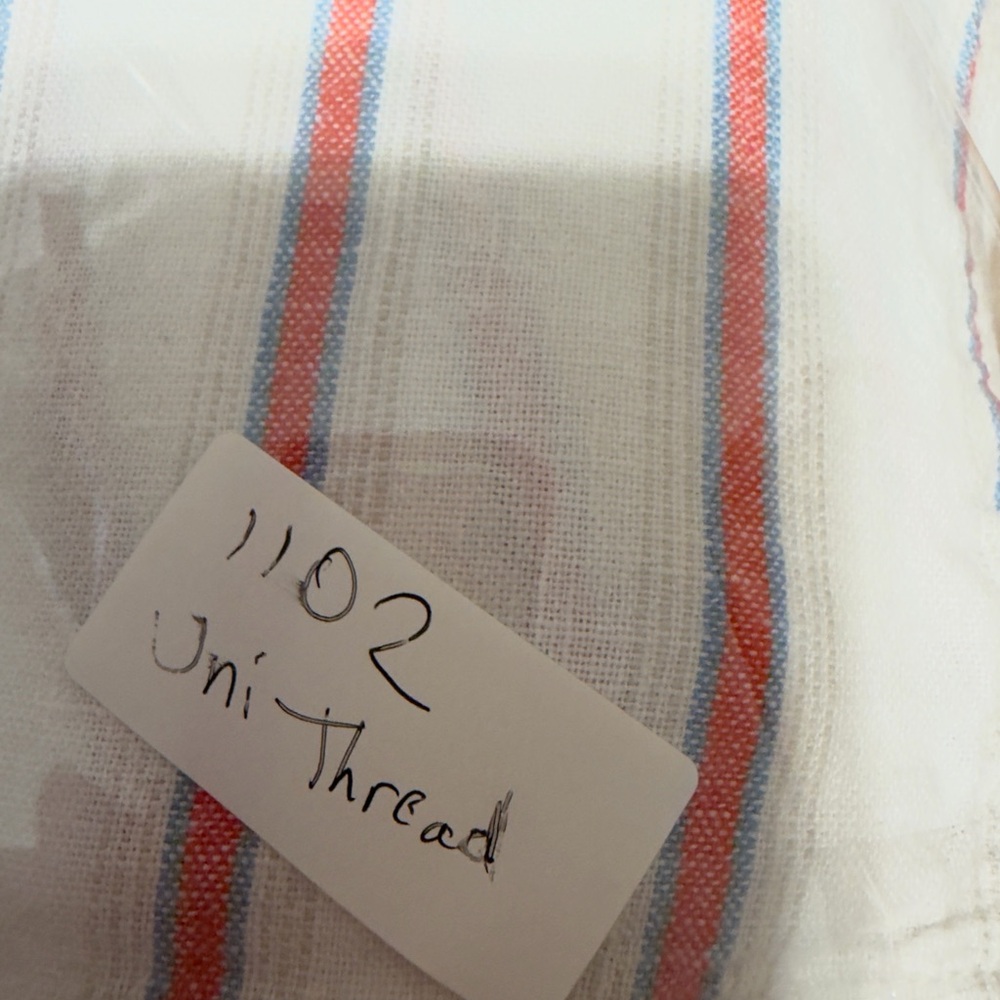 Universal Thread Linen Blend Striped Cropped Butt… - image 11